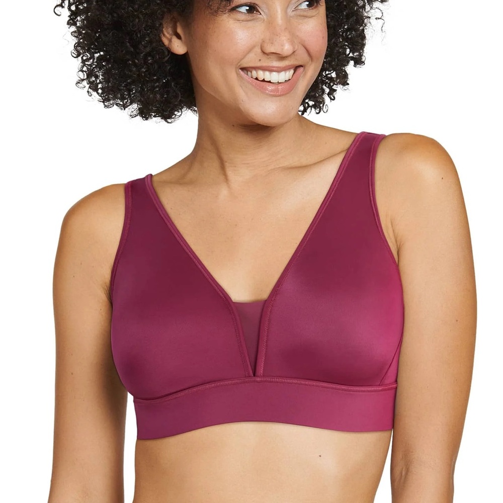 Jockey Forever Fit Women’s V-Neck Unlined Bra Size Small